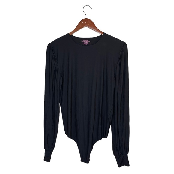 Commando Butter Balloon Sleeve Bodysuit Long Sleeves Shapewear Black Neutral - Picture 4 of 11